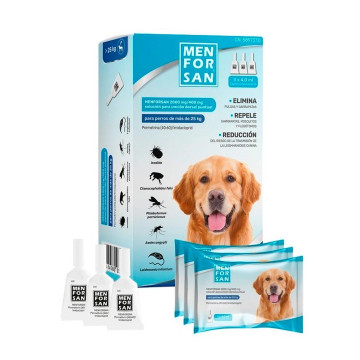Imagen de Menforsan Pipeta Spot-On para Perros 3 Pipetas - + 25 kg