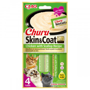 Churu Cat Skin & Coat Caja Variedades Pollo y Pollo con Vieira