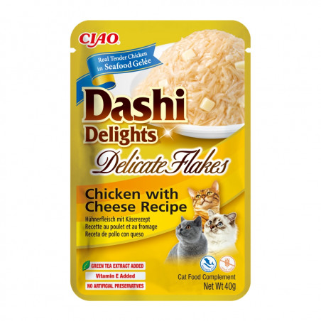 Churu Cat Dashi Delights Delicate Flakes Pollo con Queso
