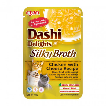 Churu Cat Dashi Delights Silky Broth Sopa de Pollo con Queso