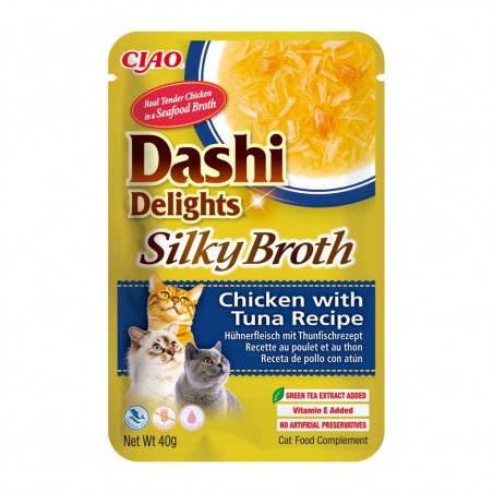 Churu Cat Dashi Delights Silky Broth Sopa de Pollo con Atún