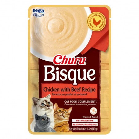 Churu Cat Bisque Receta Pollo con Buey