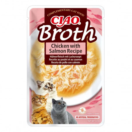 Churu Cat Broth Sopa de Pollo con Salmón