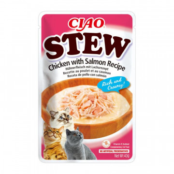Churu Cat Stew Guiso de Pollo con Salmón