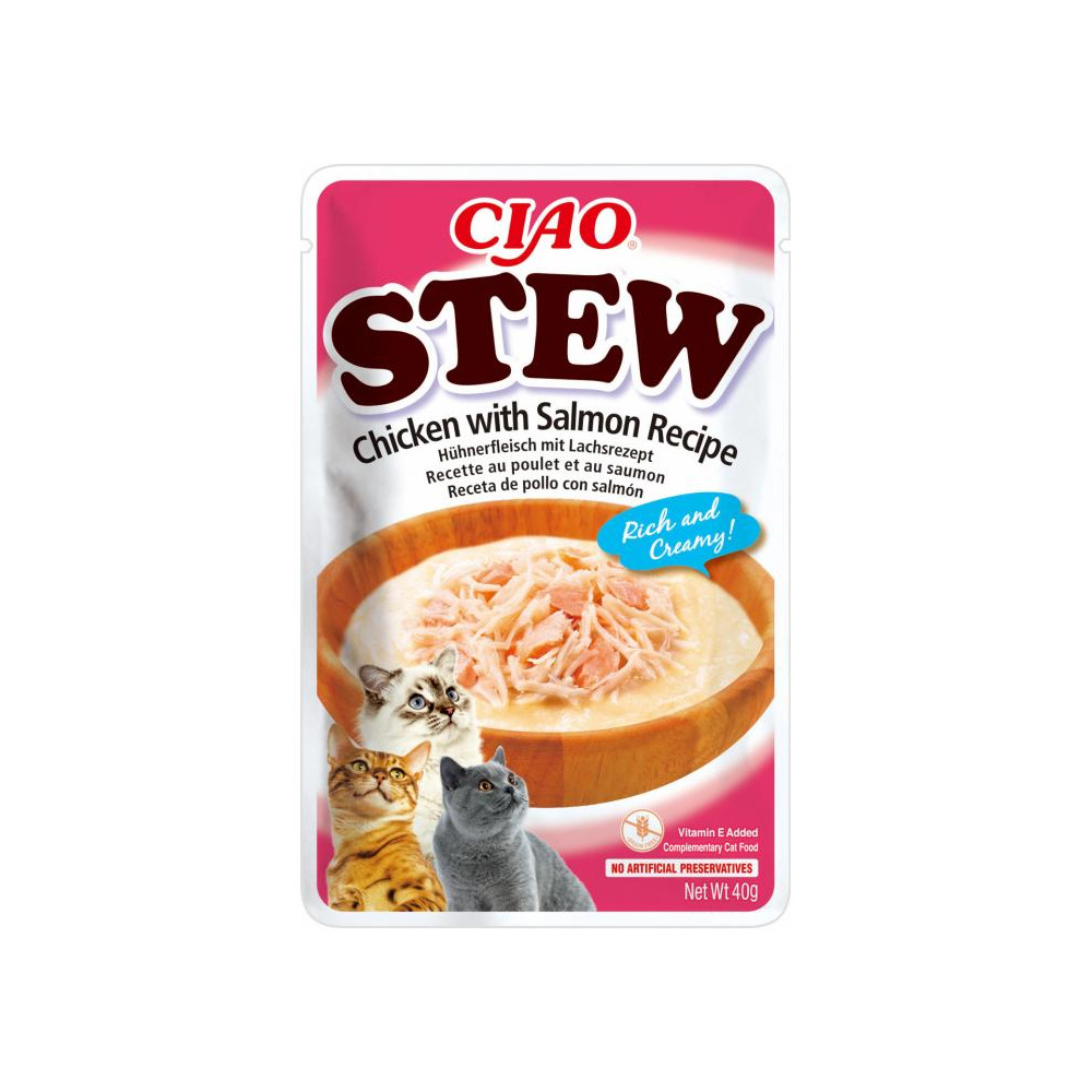 Churu Cat Stew Guiso de Pollo con Salmón