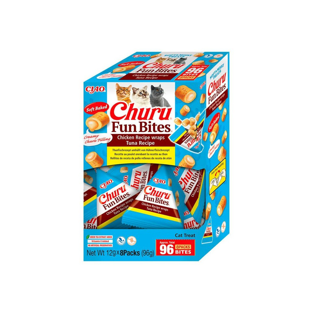 Churu Cat Fun Bites de Atún Pack 8 x 12 gr