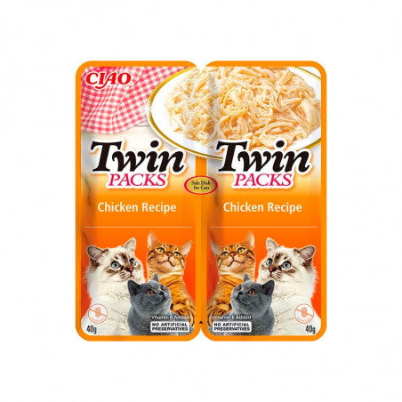 Churu Cat Twin Packs Receta de Pollo en Caldo de Pollo