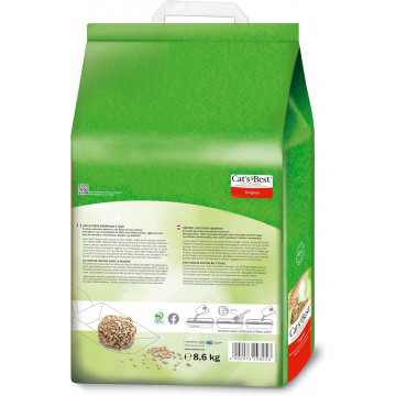 Cat´s Best Original. Arena Ecológica Aglomerante para Gatos ETIQUETA 8,6 Kg