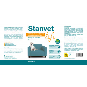 Stangest Stanvet Life Spray Repelente ETIQUETA