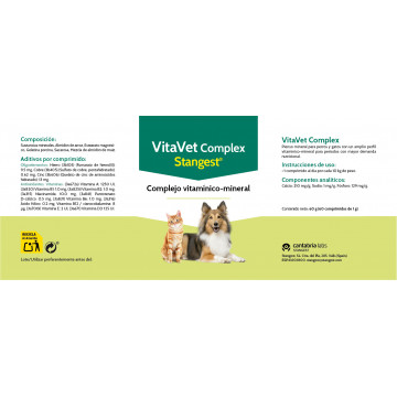 Stangest Vitavet Complex para Perros y Gatos ETIQUETA