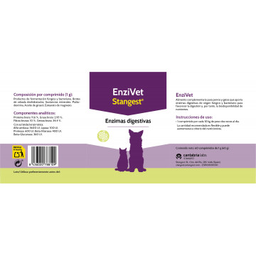 Stangest Enzivet para Perros y Gatos ETIQUETA