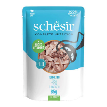 Schesir Pouch Gato de Atún en gelatina 85 gr