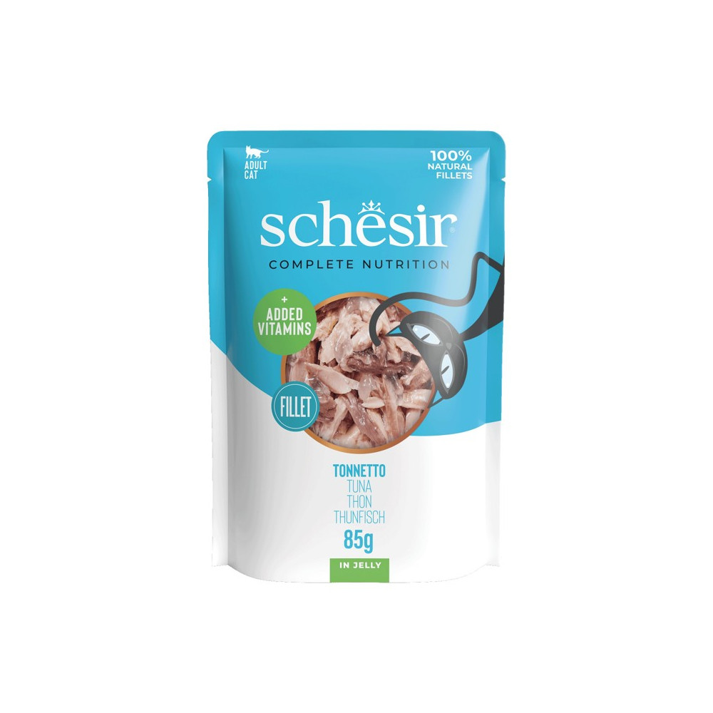 Schesir Pouch Gato de Atún en gelatina 85 gr