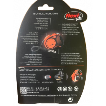 Flexi Xtreme Correa Extensible con amortiguador y Cinta de 5 m