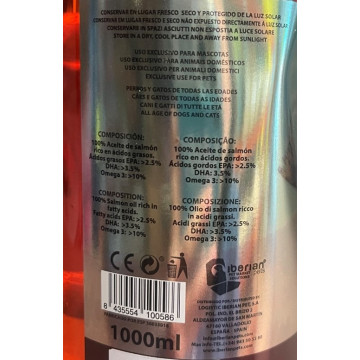 The Natural Impulse Aceite de Salmón ETIQUETA