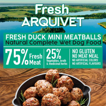Arquivet Fresh MINI Meatballs 200 Gr Pato