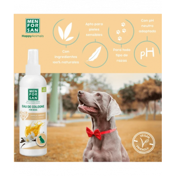 Menforsan Agua De Colonia Vainilla y Naranja Para Perros 125 Ml