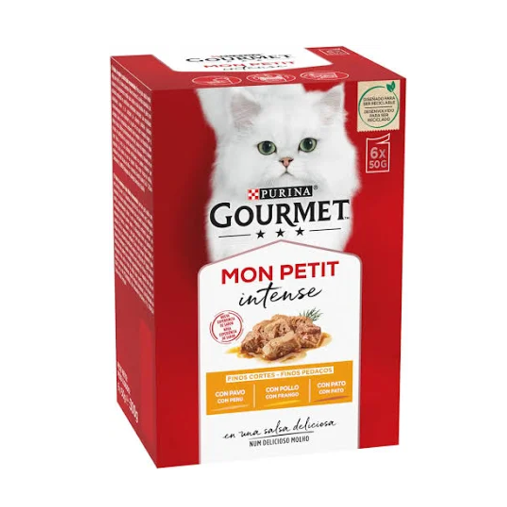 Purina Gourmet Mon Petit Sobres Pavo Pollo y Pato