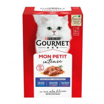 Purina Gourmet Mon Petit Sobres Atún Salmón y Trucha
