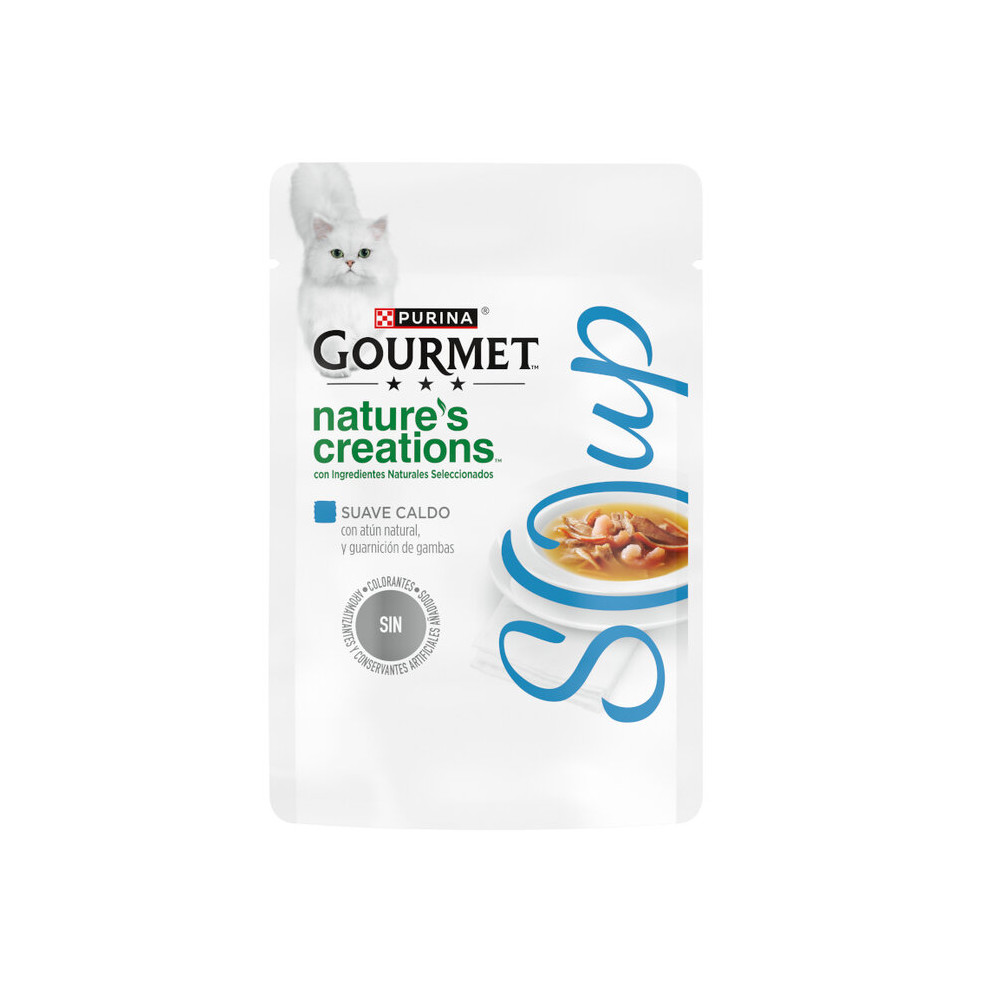 Purina Gourmet Nature's Creations Sopa Atún natural y Gambas