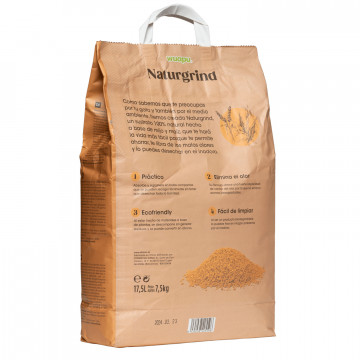 Wuapu Naturgrind Sustrato de Maiz y Mijo para gatos 6 l