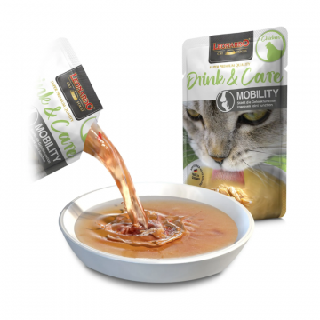 Leonardo Drink Care Mobility Chicken. Sopa De Pollo Para Gatos sobre sopa