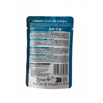 Leonardo Drink Care Atlantic Cod. Sopa de Bacalao para Gatos