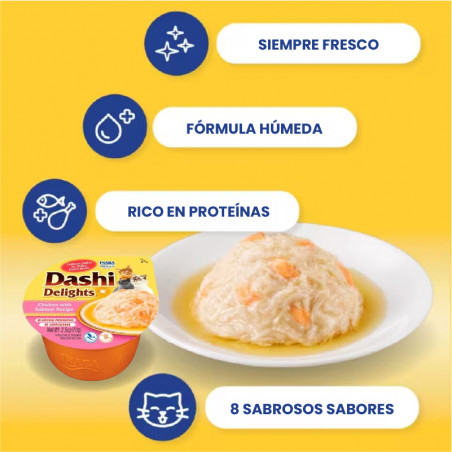 Churu Cat Dashi Pollo y salmón
