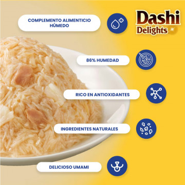 Churu Cat Dashi Delights Delicate Flakes Pollo con Salmón