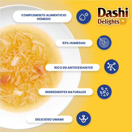 Churu Cat Dashi Delights Silky Broth Sopa de Pollo con Atún y Salmón