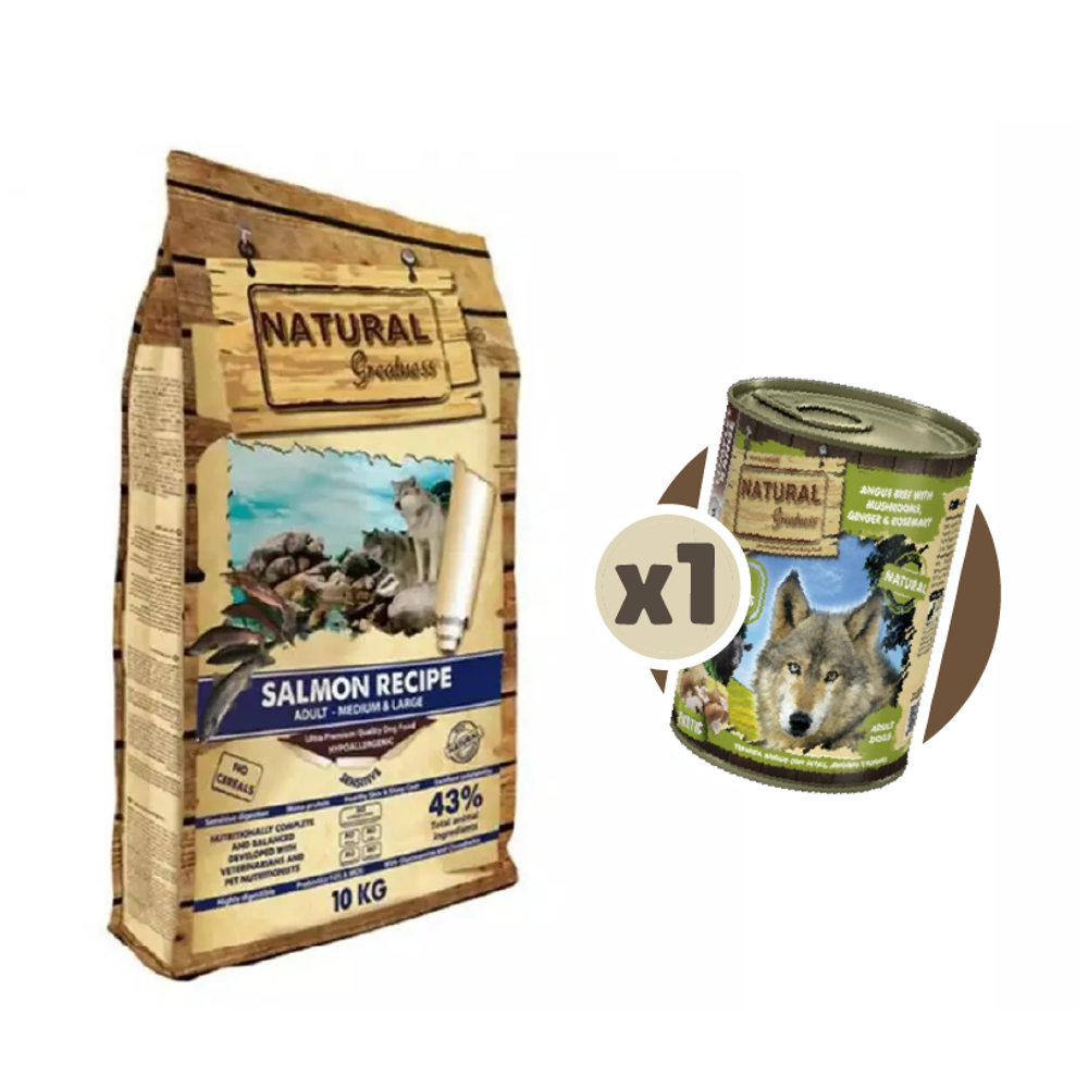 Natural Greatness Receta Salmón Sensitive Medium/Large
