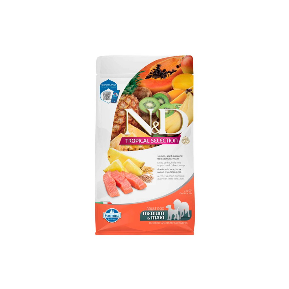 Farmina N&D Tropical Selection Adult Medium/Maxi Salmón