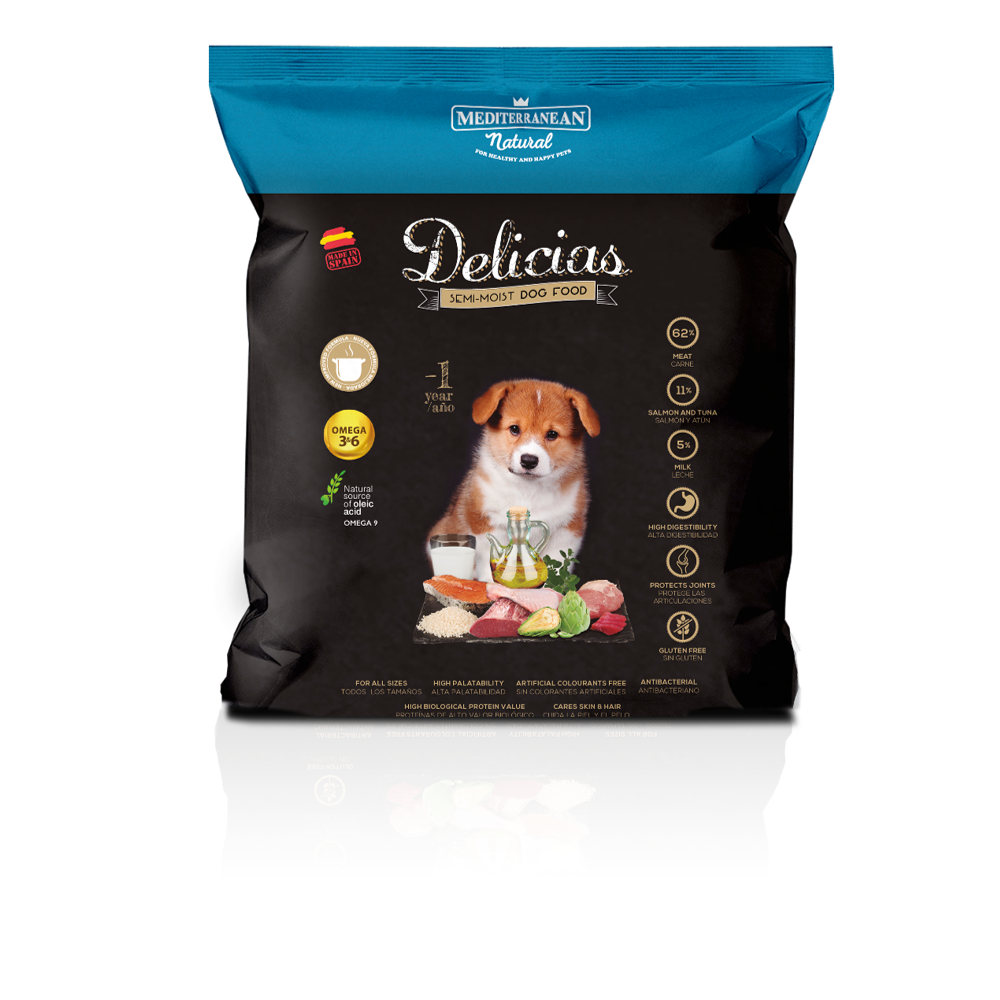 Mediterranean Natural Delicias Semi-húmedas para Cachorros