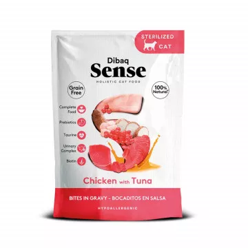 Dibaq Sense Cat Bocaditos de Pollo con Atún