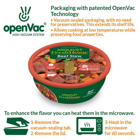 Arquivet Fresh Home Estofado de Ternera para perros