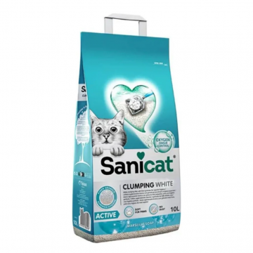 Sanicat Clumping White Arena Blanca Aglomerante Para Gatos Aroma Marsella
