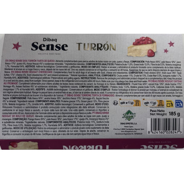 Dibaq Sense Dog Turrón de Tarta de Queso ETIQUETA