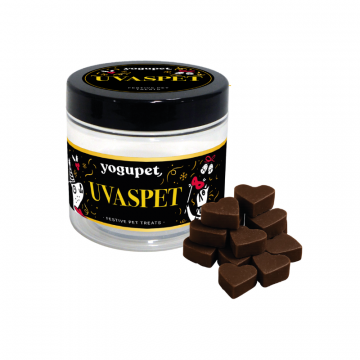 Yogupet Navidad UvasPet Snack Semihúmedo de Salmón y Kéfir para Perros y Gatos 100 gr