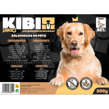 KIBI Salchichas de Pato para perros