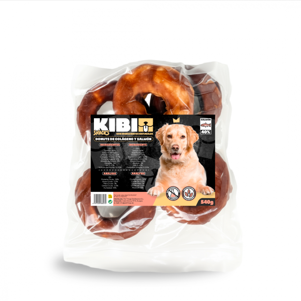KIBI Donuts de Colágeno y Salmón para Perros
