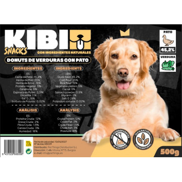 KIBI Donuts de Verduras con Pato para Perros
