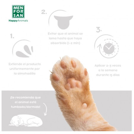 Menforsan Protector de almohadillas perros y gatos 60 ml