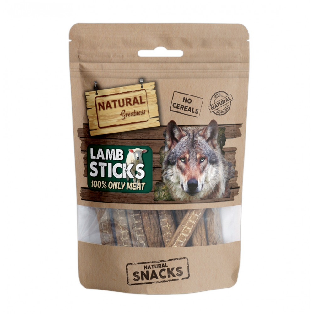 Natural Greatness Snacks Only Meat Lamb Sticks
