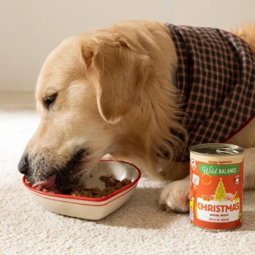 Wild Balance Receta de Navidad Lata de Ciervo y Conejo para Perros 400 gr