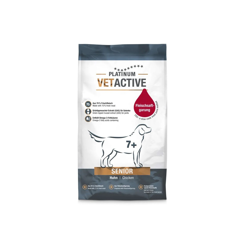 Platinum Vetactive de pollo para perros Senior