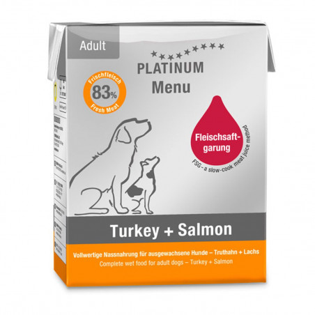 Platinum Tetra Adult Dog Turkey + Salmón 185 gr
