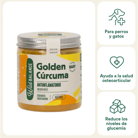 Wild Balance GOLDEN CÚRCUMA suplemento para perros y gatos