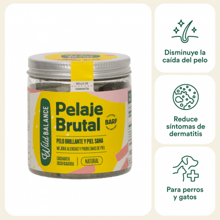 Wild Balance PELAJE BRUTAL suplemento para perros y gatos