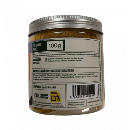 Wild Balance DIGESTIONES FIRMES prebiótico para perros y gatos