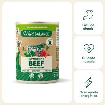 Wild Balance Lata BARF TERNERA con Verduras Frescas